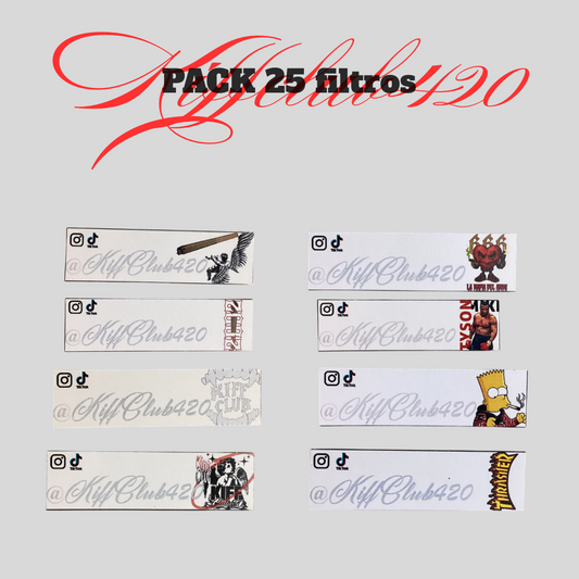 Pack 25 filtros